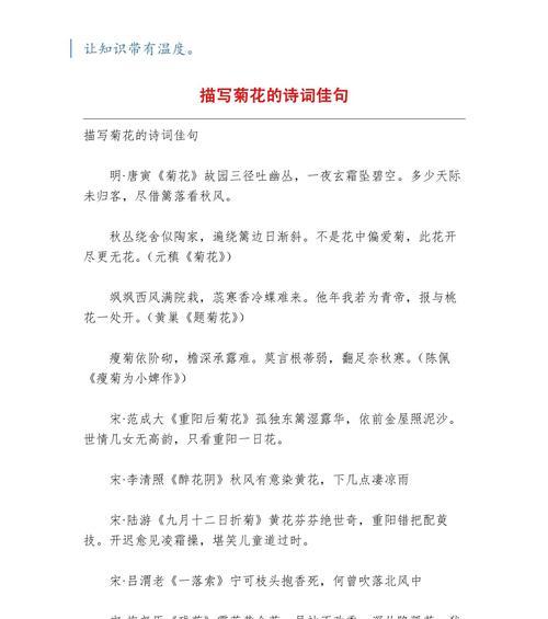 小故事妈妈的菊花