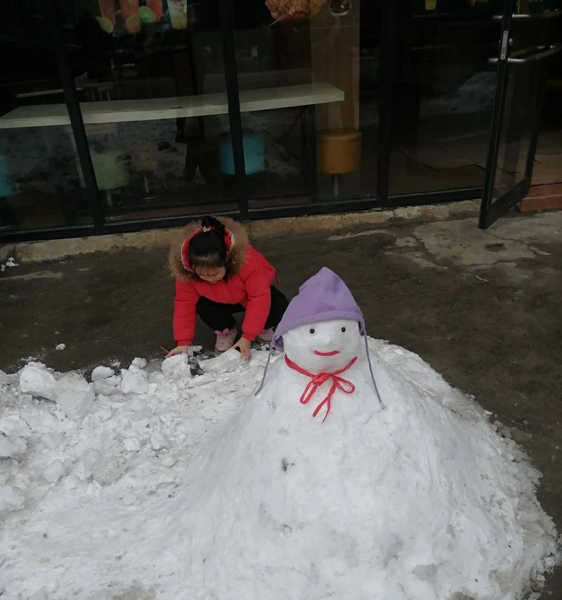 雪中欢乐（用雪堆出童年的记忆）