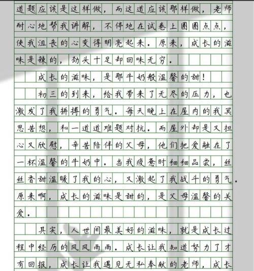 成长之路：探寻生命中的滋味